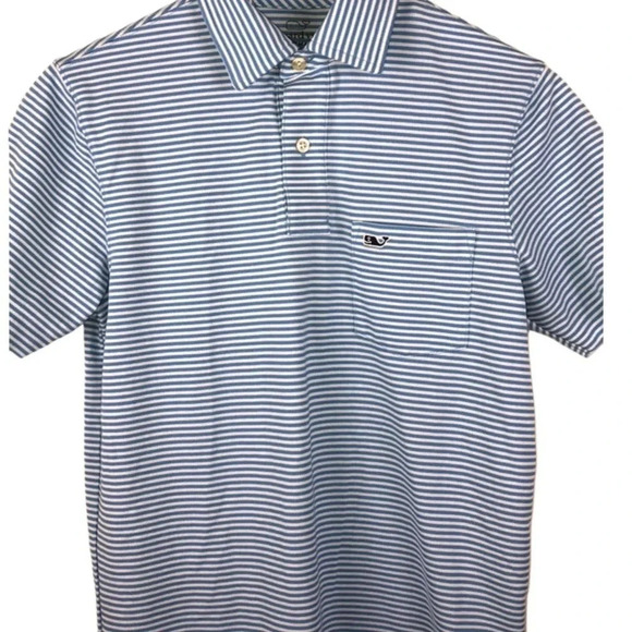 VINEYARD VINES EUC MENS BLUE TOP SHIRT POLO SHIRTS TOPS SUMMER CASUAL GOLF SZ XS - Picture 1 of 4